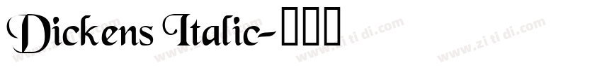 Dickens Italic字体转换